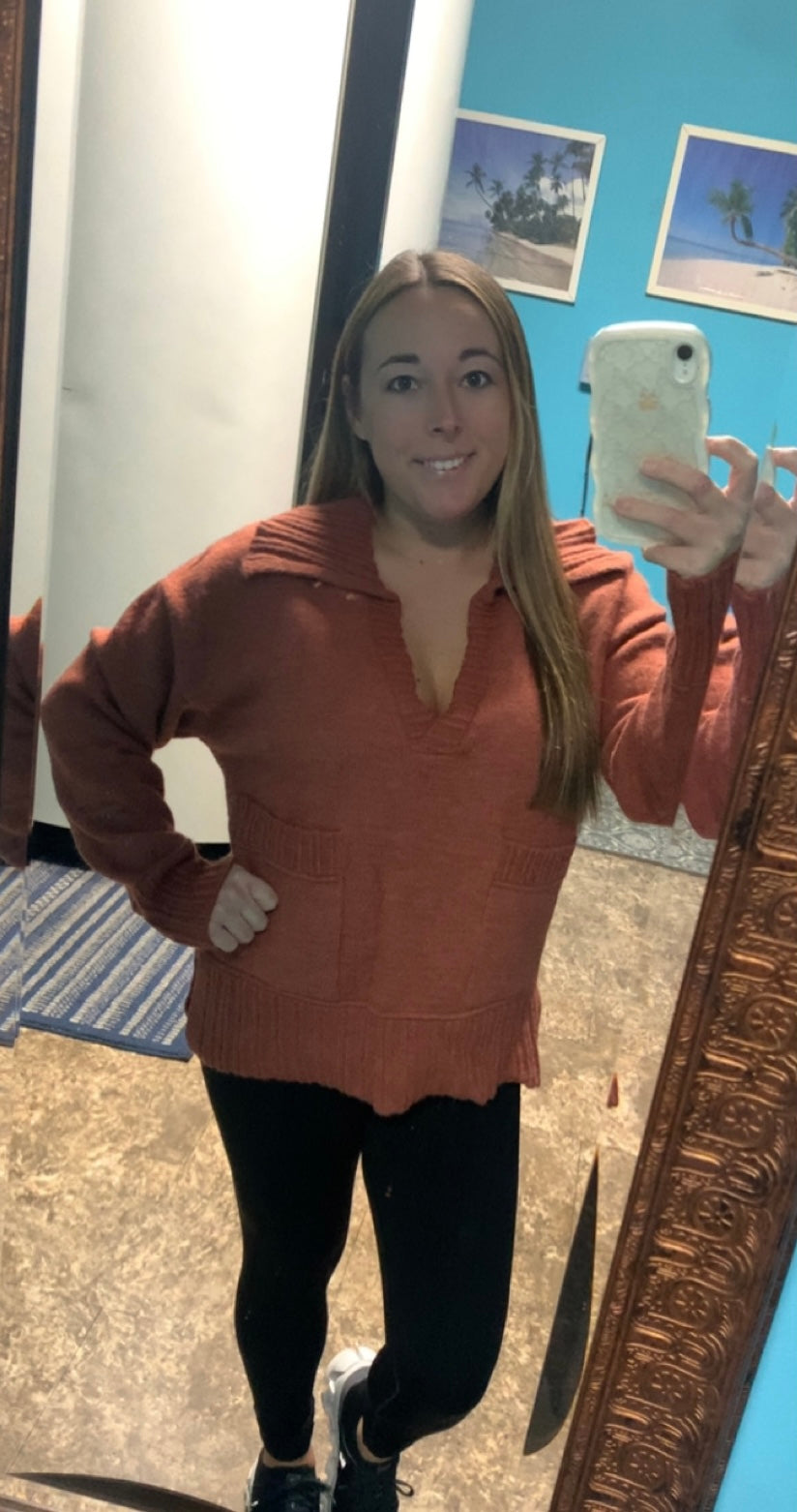 Rust pullover