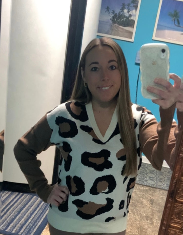 Cheetah sweater