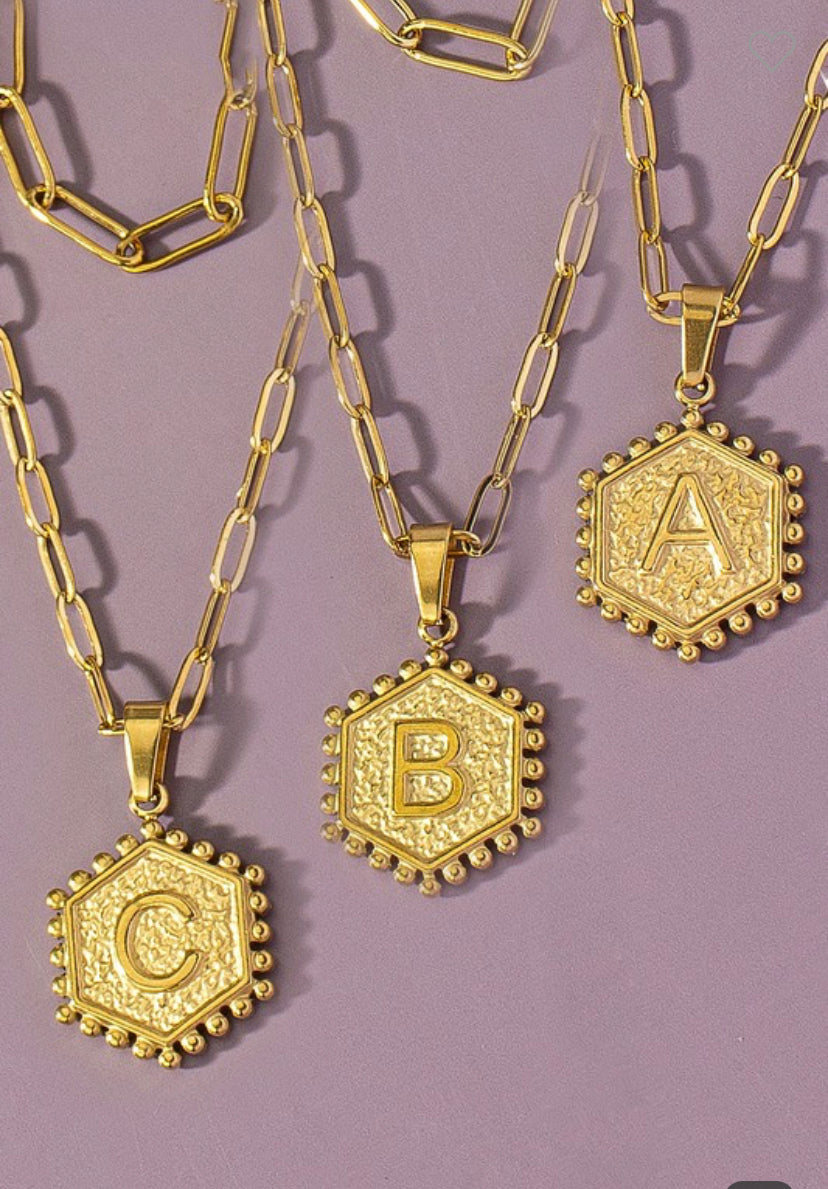 Initial necklace