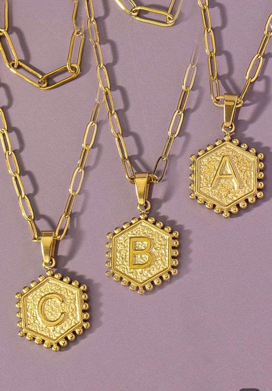 Initial necklace