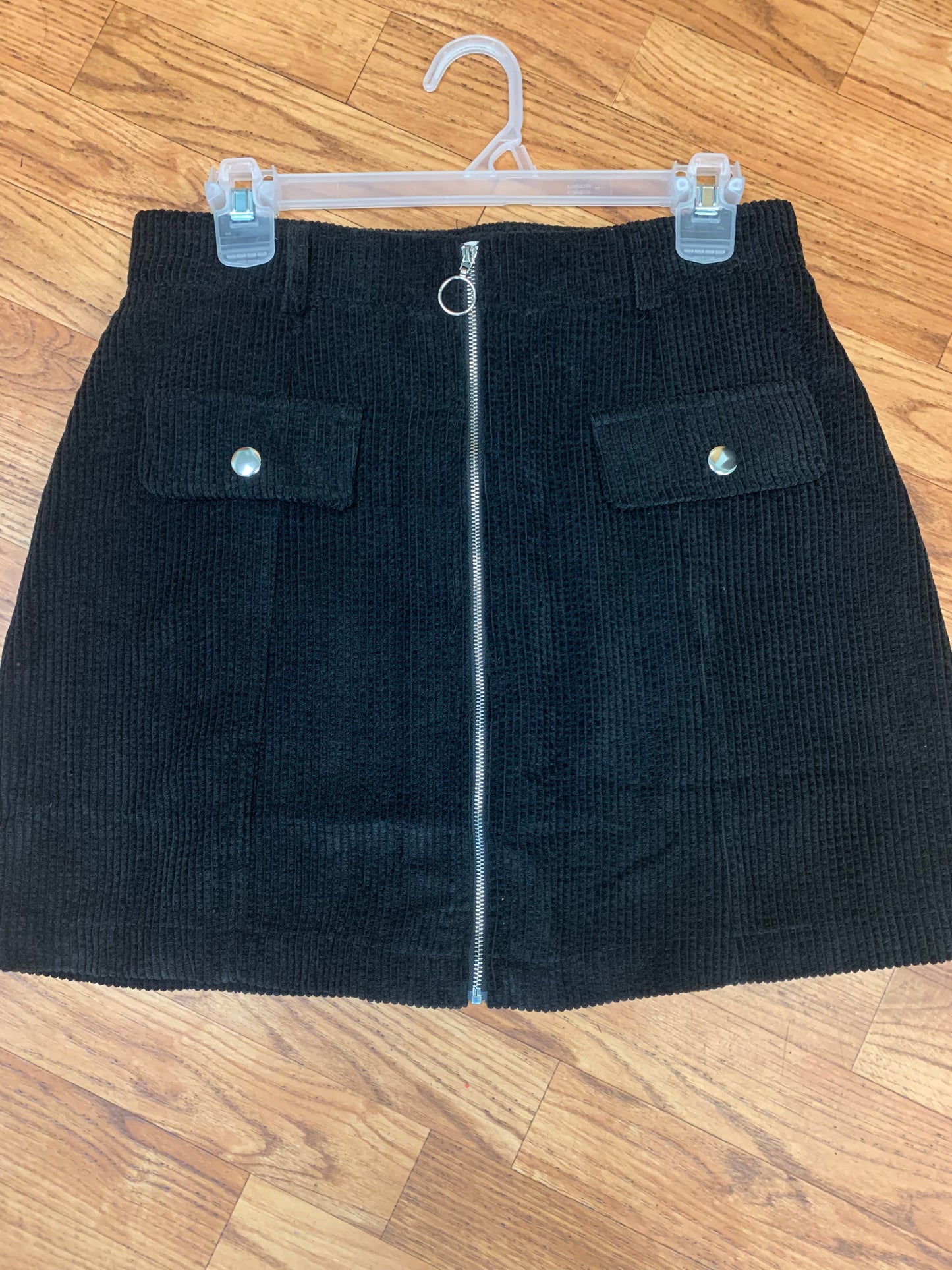 Black corduroy skirt