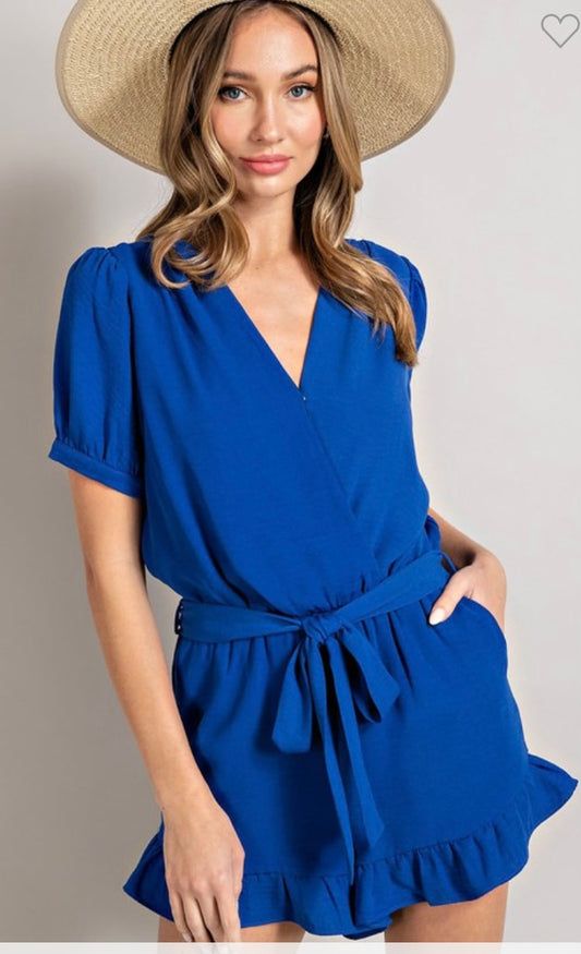 Royal blue romper